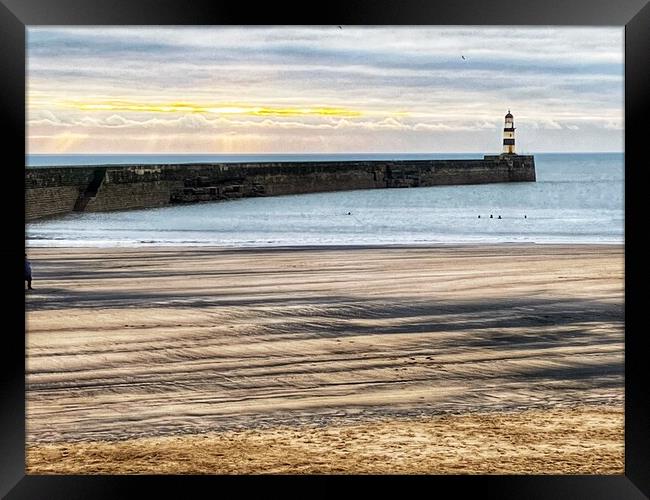 Seaham Harbour Framed Print by ami Photography