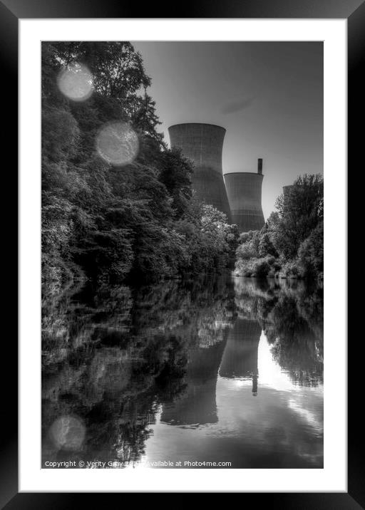 Ironbridge Cooling Towers Framed Mounted Print by Verity Gray