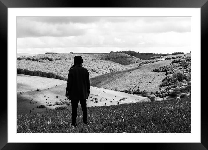 Step away from chaos #2.5 (alternative pose) Framed Mounted Print by Awoken Photography UK