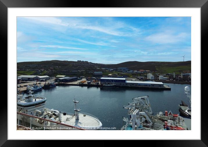 scotland holmsgarth May 21, 2023 Holmsgarth Port and Harbor: Architectural Beauty in a Sea of Tranquility Framed Mounted Print by Anish Punchayil Sukumaran