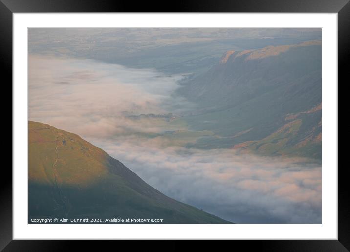 Wastwater inversion Framed Mounted Print by Alan Dunnett
