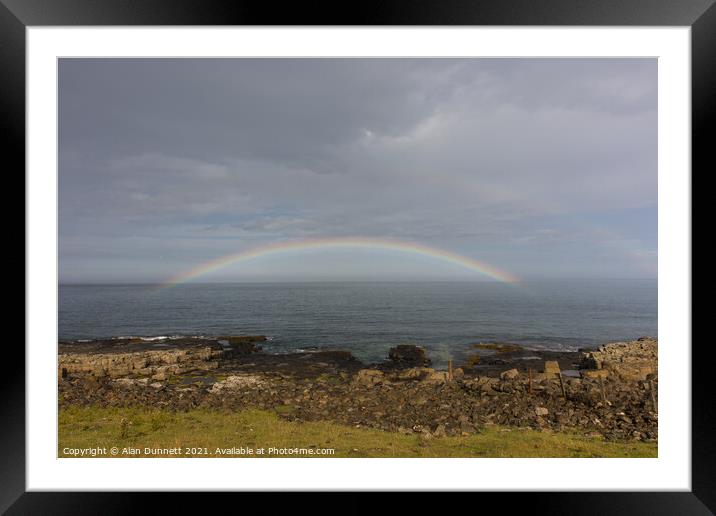 Little rainbow Framed Mounted Print by Alan Dunnett