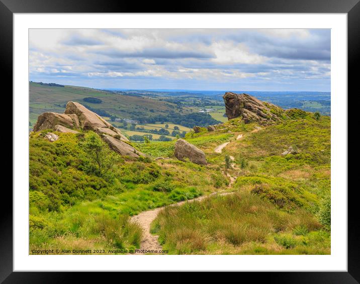 Ramshaw path Framed Mounted Print by Alan Dunnett