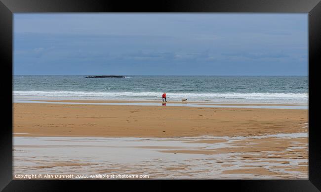 Coastal Serenity Captured Framed Print by Alan Dunnett