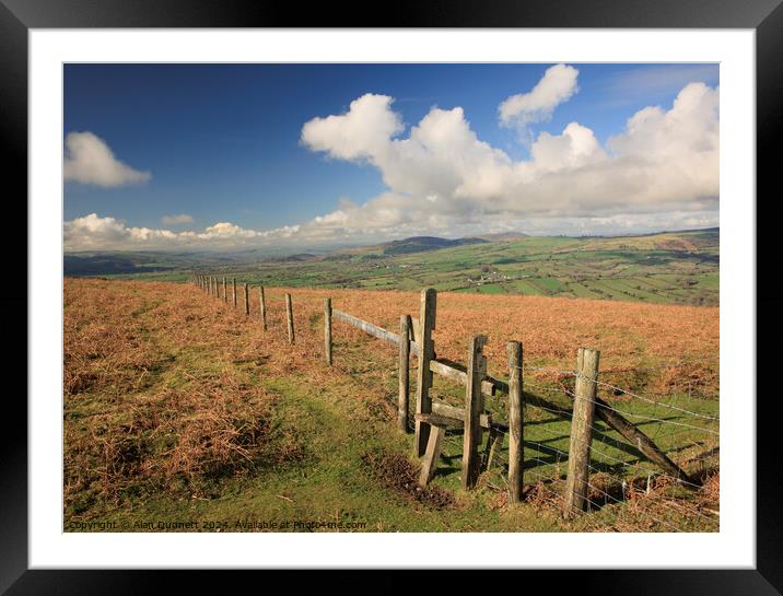 Shropshire Hills Framed Mounted Print by Alan Dunnett