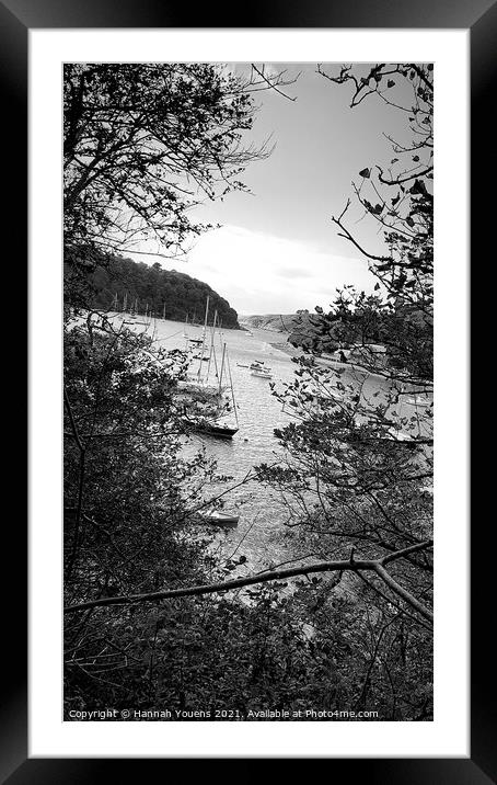 Monochrome Noss Mayo Framed Mounted Print by Hannah Youens