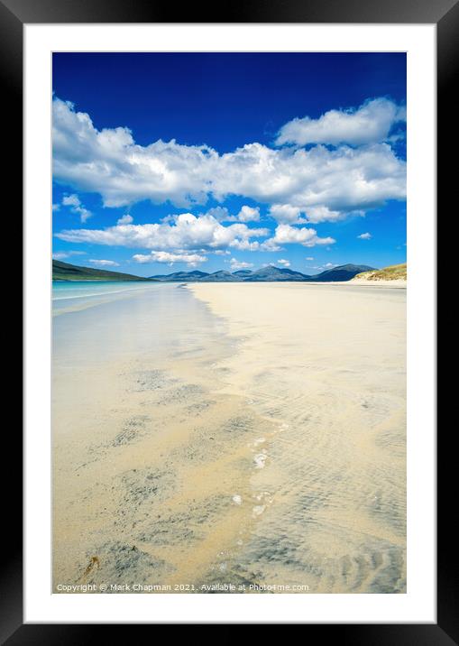 Luskentyre beach, Isle of Harris, Scotland Framed Mounted Print by Photimageon UK