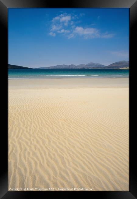 Rippled sand, Luskentyre Beach, Isle of Harris Framed Print by Photimageon UK