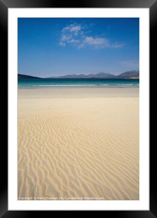 Rippled sand, Luskentyre Beach, Isle of Harris Framed Mounted Print by Photimageon UK