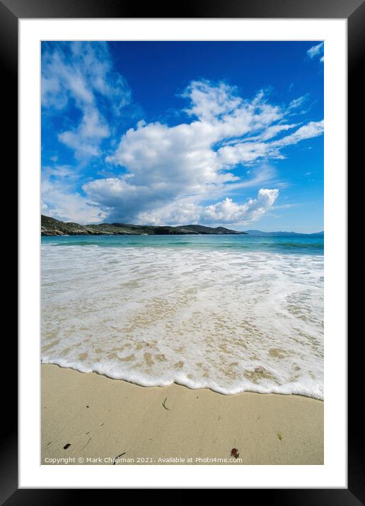 Sand, surf and sea, Hushinish Beach, Isle of Harris Framed Mounted Print by Photimageon UK