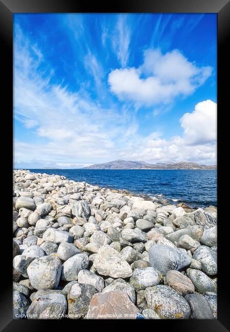 Beach pebbles, Hushinish, Isle of Harris Framed Print by Photimageon UK