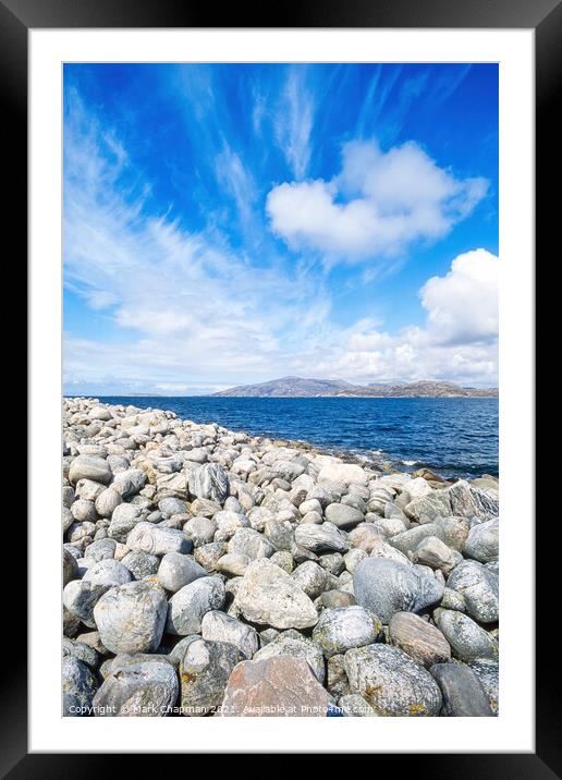 Beach pebbles, Hushinish, Isle of Harris Framed Mounted Print by Photimageon UK