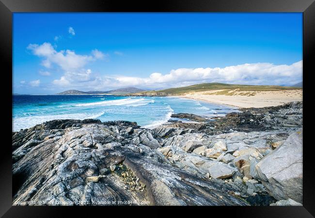 Traigh Iar Beach, Horgabost, Isle of Harris, Scotland Framed Print by Photimageon UK