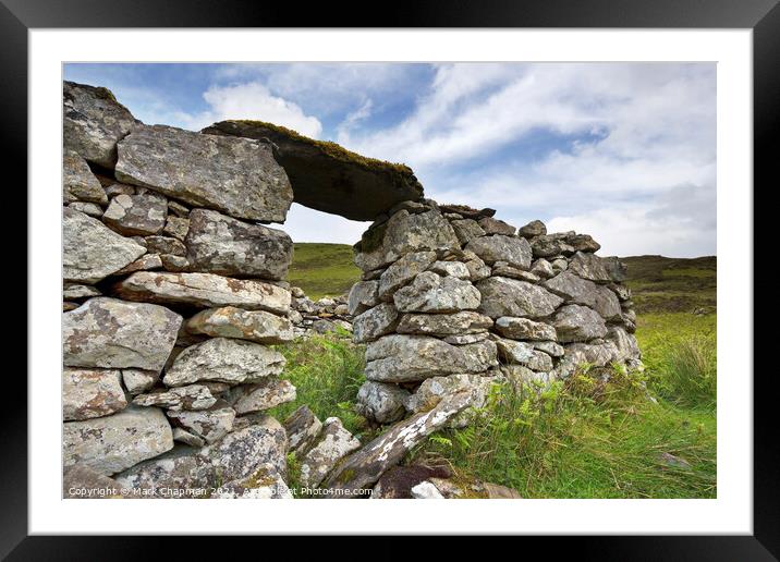 Ruined croft, Boreraig, Isle of Skye, Scotland Framed Mounted Print by Photimageon UK