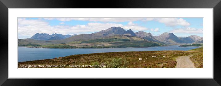 Black and Red Cuillin mountains, Skye Framed Mounted Print by Photimageon UK