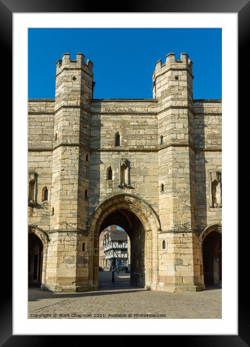 Exchequer Gate, Lincoln Framed Mounted Print by Photimageon UK