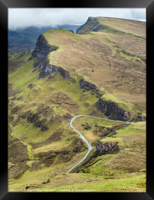 Trotternish Ridge and Road to Uig, Isle of Skye Framed Print by Photimageon UK