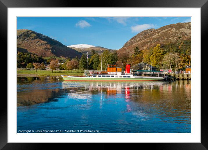 Lady of the Lake Steamer, Ullswater Framed Mounted Print by Photimageon UK