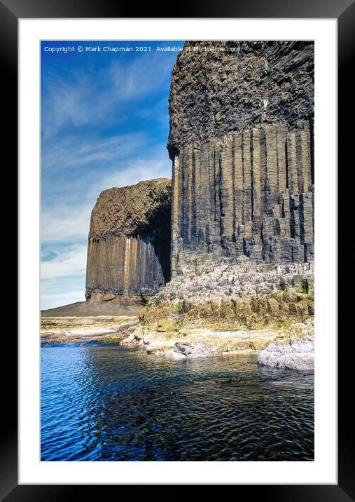 Columnar Basalt, Isle of Staffa  Framed Mounted Print by Photimageon UK