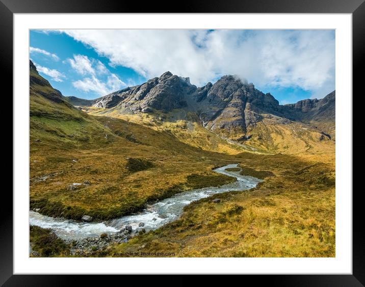 Blaven in the Black Cuillin mountains of Skye Framed Mounted Print by Photimageon UK