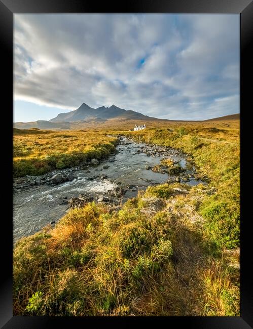 Allt Dearg House, Cloud and Cuillin, Sligachan, Skye Framed Print by Photimageon UK