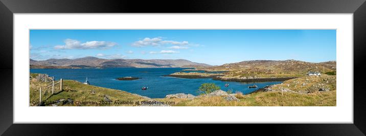 Loch Tarbert panorama, Isle of Harris Framed Mounted Print by Photimageon UK