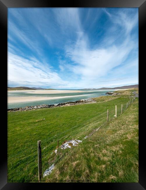 Luskentyre Beach and field, Isle of Harris Framed Print by Photimageon UK