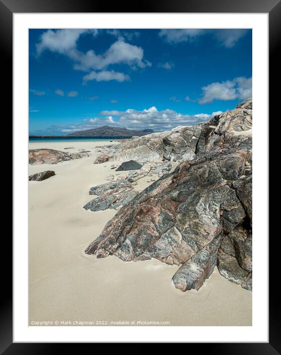 Traigh Mheilein beach - Isle of Harris - Scotland Framed Mounted Print by Photimageon UK