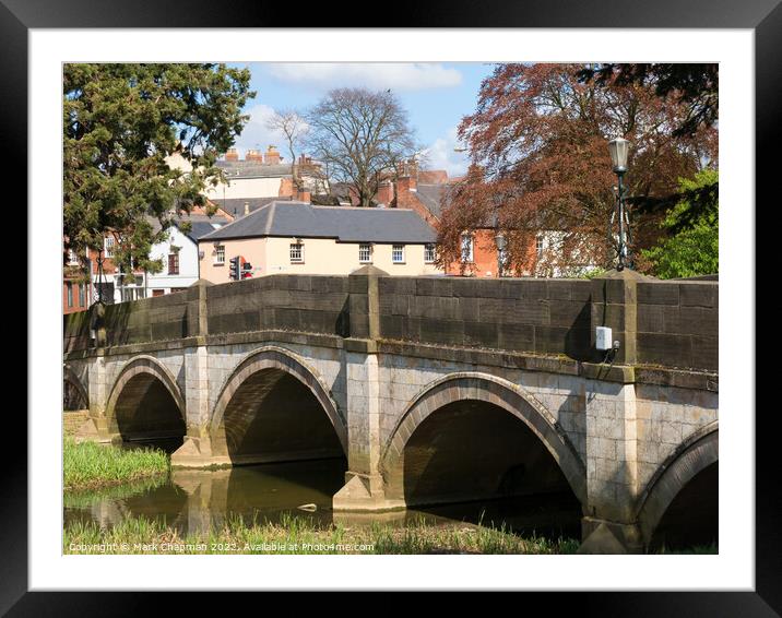 Lady Wilton Bridge and River Eye, Melton Mowbray Framed Mounted Print by Photimageon UK