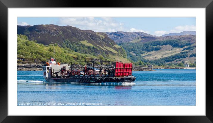 Glenelg to Skye ferry, Scotland  Framed Mounted Print by Photimageon UK