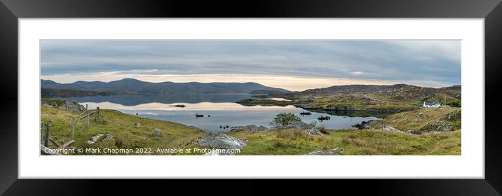 Loch Tarbert panorama, Isle of Harris Framed Mounted Print by Photimageon UK