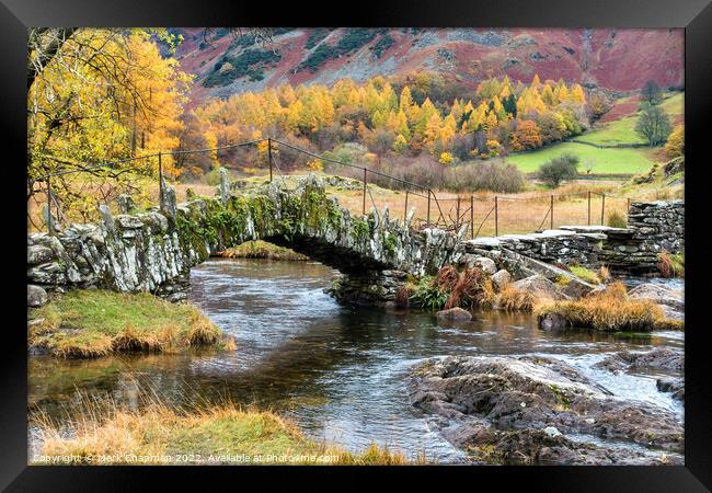 Slater Bridge in Autumn, Little Langdale Framed Print by Photimageon UK