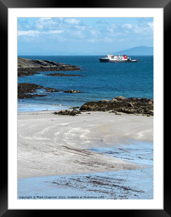 CalMac ferry and Queen's Bay, Colonsay Framed Mounted Print by Photimageon UK