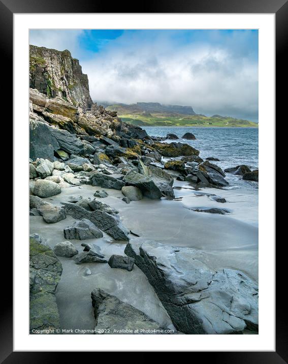 Staffin Beach and Flodigarry, Trotternish, Skye Framed Mounted Print by Photimageon UK