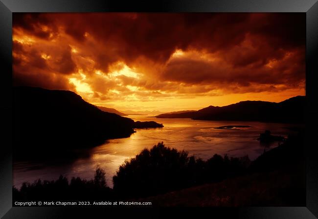Sunset over Loch Alsh, Scotland Framed Print by Photimageon UK