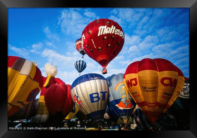 Morning launch, Bristol Balloon Fiesta Framed Print by Photimageon UK