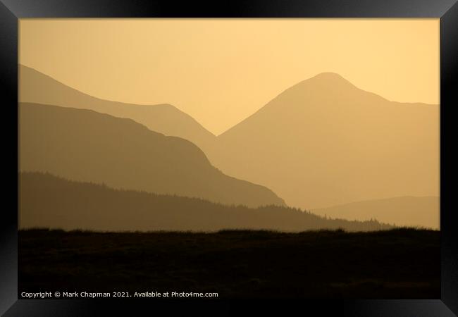 Dusky sunset over the Cuillin Mountains, Skye Framed Print by Photimageon UK