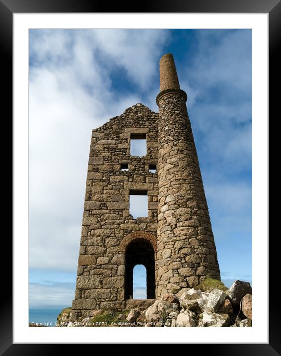 Ruins of West Wheal Owles Tin Mine Engine House, B Framed Mounted Print by Photimageon UK