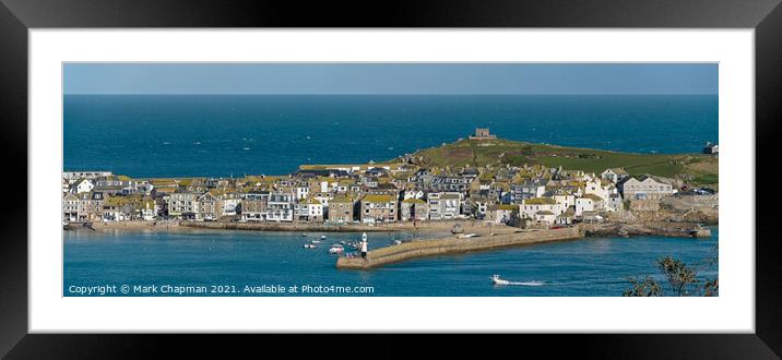 St. Ives Harbour, Cornwall, England Framed Mounted Print by Photimageon UK