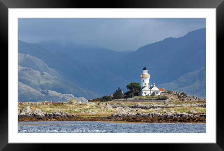 Eilean Sionnach Lighthouse, Isle Ornsay, Skye, Scotland Framed Mounted Print by Photimageon UK