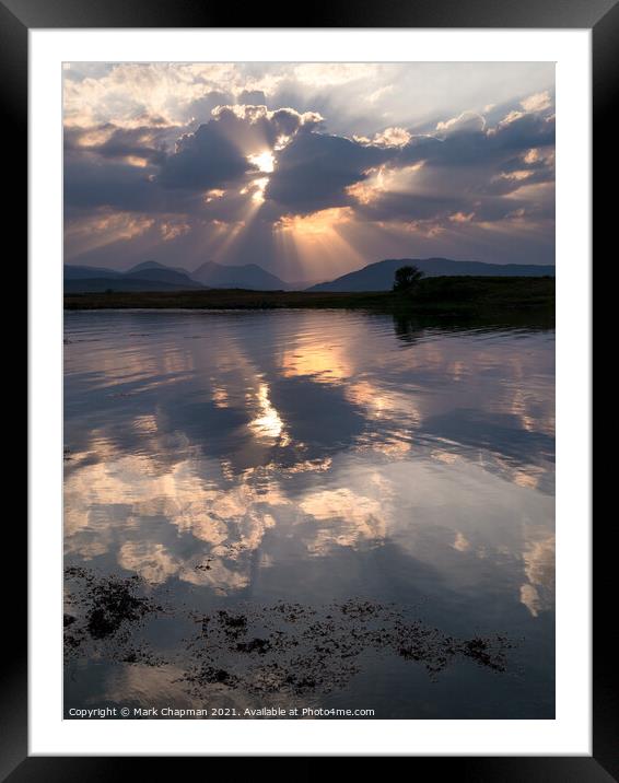 Reflections of a Cuillin sunset, Skye Framed Mounted Print by Photimageon UK