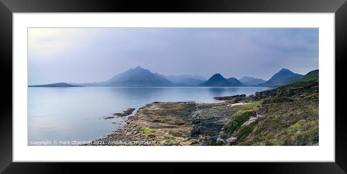 Misty Black Cuillin Mountains from Elgol, Skye, Scotland Framed Mounted Print by Photimageon UK