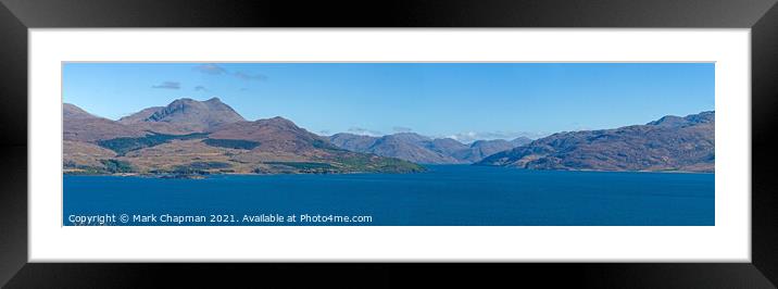 Loch Hourn and Knoydart seen from across the Sound of Skye, Scotland, UK Framed Mounted Print by Photimageon UK