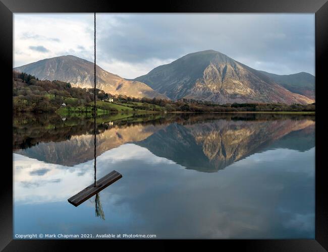Rope swing Loweswater, Lake District Framed Print by Photimageon UK