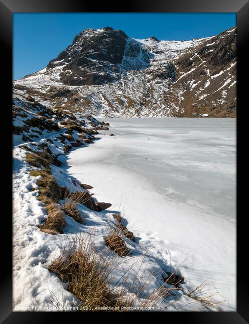 Stickle Tarn and Harrison Stickle in Winter, Cumbria Framed Print by Photimageon UK