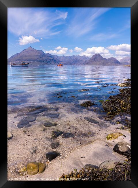 Elgol Beach and Cuillin Mountains, Isle of Skye Framed Print by Photimageon UK