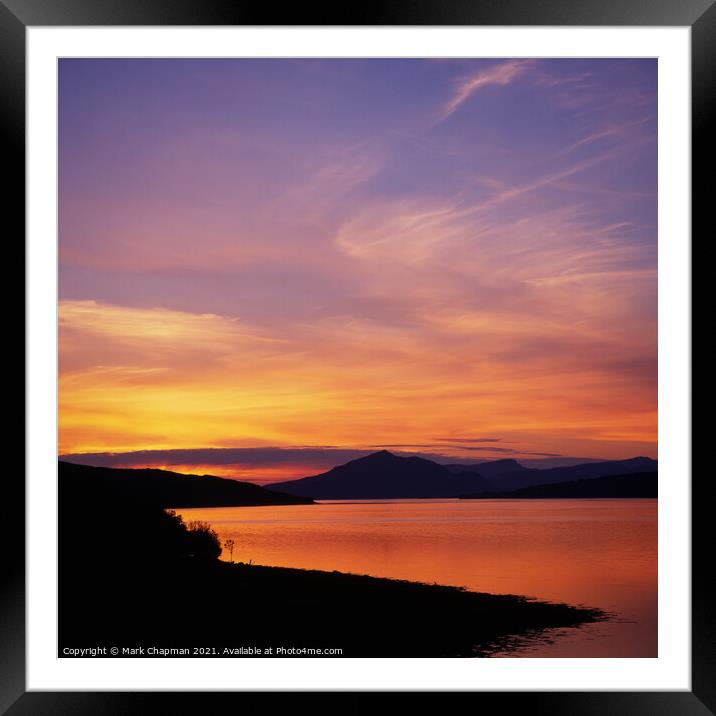 Sunset, Ard Dorch, Isle of Skye, Scotland Framed Mounted Print by Photimageon UK