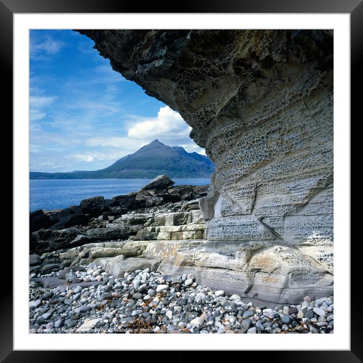 Elgol cliffs and Black Cuillin mountains, Isle of  Framed Mounted Print by Photimageon UK