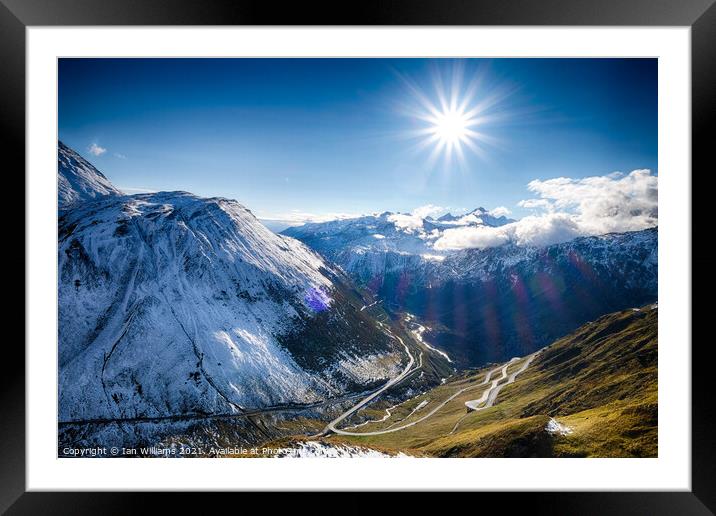Furka Pass Framed Mounted Print by Ian Williams