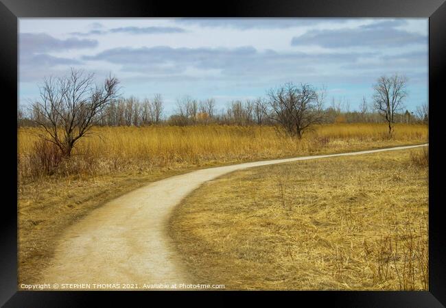 Transcona Bioreserve in Spring Framed Print by STEPHEN THOMAS